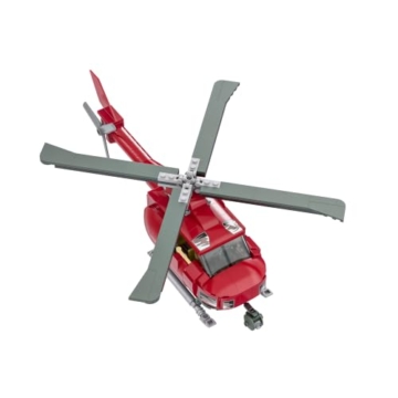 BlueBrixx Die DREI ??? Toteninsel Hubschrauber, 442 Klemmbausteine - 2