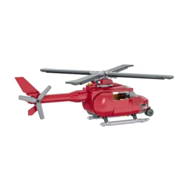 BlueBrixx Die DREI ??? Toteninsel Hubschrauber, 442 Klemmbausteine - 3