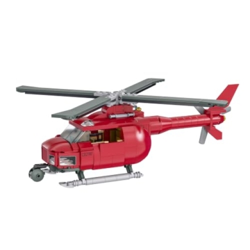 BlueBrixx Die DREI ??? Toteninsel Hubschrauber, 442 Klemmbausteine - 7