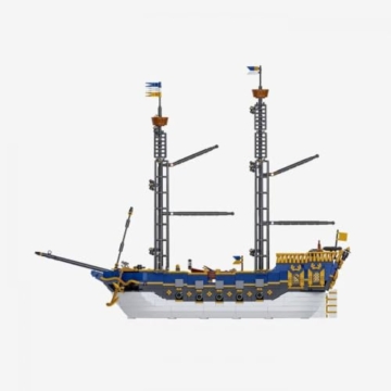 BlueBrixx Gouverneursinsel Fregatte der Admiralität, 1927 Klemmbausteine - 8