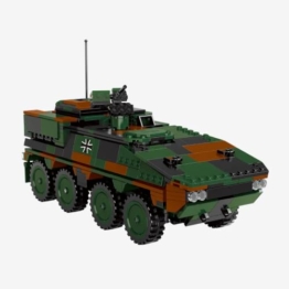 BlueBrixx GTK Boxer Bundeswehr, 759 Klemmbausteine, Radpanzer - 1