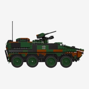 BlueBrixx GTK Boxer Bundeswehr, 759 Klemmbausteine, Radpanzer - 3