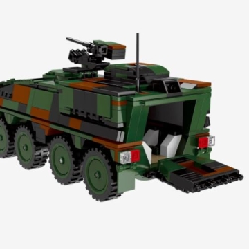 BlueBrixx GTK Boxer Bundeswehr, 759 Klemmbausteine, Radpanzer - 7