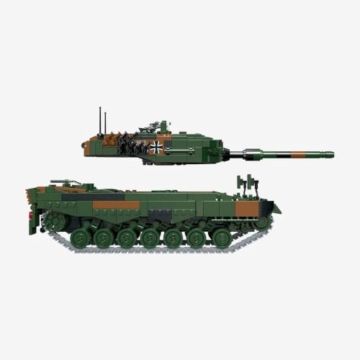 BlueBrixx Kampfpanzer Leopard 2 A4, 1250 Klemmbausteine, Displaymodell - 4