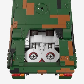 BlueBrixx Kampfpanzer Leopard 2 A4, 1250 Klemmbausteine, Displaymodell - 5