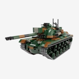 BlueBrixx Kampfpanzer M48 A2 Bundeswehr, 1148 Klemmbausteine, Patton - 1