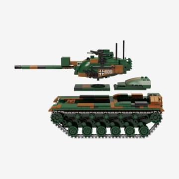 BlueBrixx Kampfpanzer M48 A2 Bundeswehr, 1148 Klemmbausteine, Patton - 5