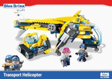 BlueBrixx Kids 107098 – Kyanite Squad Transporthubschrauber