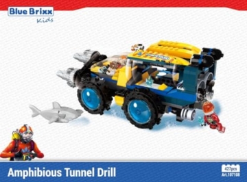 BlueBrixx Kids 107108 – Kyanite Squad Deep Sea: Amphibischer Tunnelbohrer