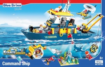 BlueBrixx Kids Kommandoschiff 107109 Kyanite Squad Deep Sea als Unterwasser Abenteuer Set