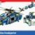 BlueBrixx Kids 107134 – Waldpolizei: Fliegende Polizeistation aus Klemmbausteinen mit 961 Bauelementen - 2