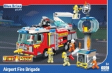 BlueBrixx Kids 107161 – Stadtfeuerwehr: Flughafenfeuerwehr aus Klemmbausteinen mit 647 Bauelementen - 1