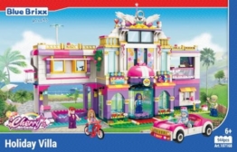 BlueBrixx Kids 107168 – Cherry: Ferienvilla aus Klemmbausteinen mit 944 Bauelementen - 1