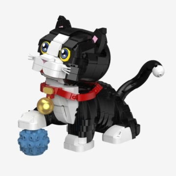 BlueBrixx Kleine Schwarze Katze, 919 Klemmbausteine, Tierfigur - 1