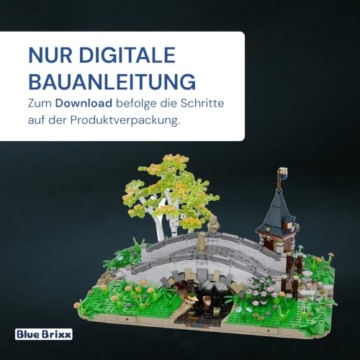 BlueBrixx Mittelalterliche Steinbrücke, 1654 Klemmbausteine, Diorama - 2