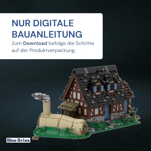 BlueBrixx Mittelalterliche Töpferei, 2046 Klemmbausteine, Fachwerkhaus - 2