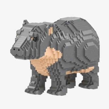 BlueBrixx Nilpferdbaby Diamond Blocks, 2428 Bausteine, Displaymodell - 1