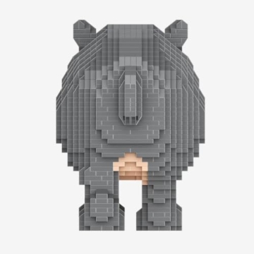 BlueBrixx Nilpferdbaby Diamond Blocks, 2428 Bausteine, Displaymodell - 8