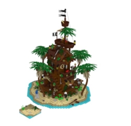 BlueBrixx Pirateninsel: Hafenkneipe Pro Set 108326