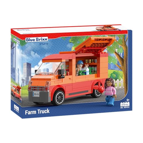 BlueBrixx Play 107414 Mobiler Hofladen aus 273 Klemmbausteinen Box