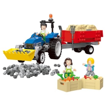BlueBrixx Play 107740 – Traktor mit Hänger