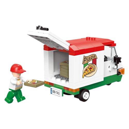 BlueBrixx Play 107743 – Pizzalieferung aus Klemmbausteinen