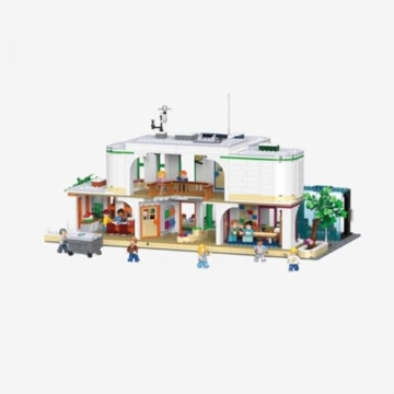 BlueBrixx Play 108291 – Grundschule aus Klemmbausteinen