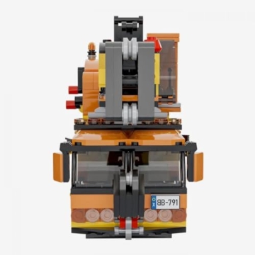 BlueBrixx Play Mobiler Baukran aus Klemmbausteinen mit 874 Teilen