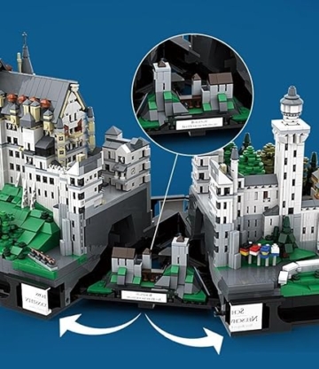 BlueBrixx Schloss Neuschwanstein (Pro 102873) aus Klemmbausteinen