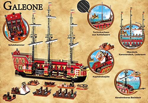 BlueBrixx Pro 104122 – Galeone