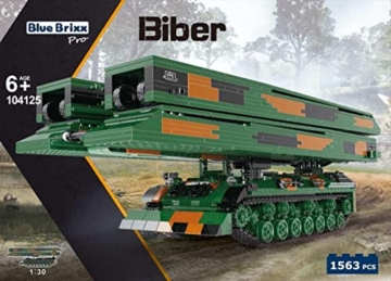 BlueBrixx Pro 104125 – Biber, Bundeswehr Klemmbausteinen mit 1563 Bauelementen. Kompatibel mit Anderen Klemmbausteinen. Lieferung in Originalverpackung. - 7
