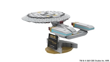 BlueBrixx Pro 104178 – Star Trek USS Enterprise NCC-1701-D aus Klemmbausteinen mit 521 Bauelementen. Kompatibel mit Lego. Lieferung in Originalverpackung. - 2