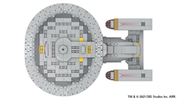 BlueBrixx Pro 104178 – Star Trek USS Enterprise NCC-1701-D aus Klemmbausteinen mit 521 Bauelementen. Kompatibel mit Lego. Lieferung in Originalverpackung. - 3