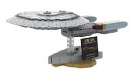 BlueBrixx Pro 104178 – Star Trek USS Enterprise NCC-1701-D aus Klemmbausteinen mit 521 Bauelementen. Kompatibel mit Lego. Lieferung in Originalverpackung. - 1