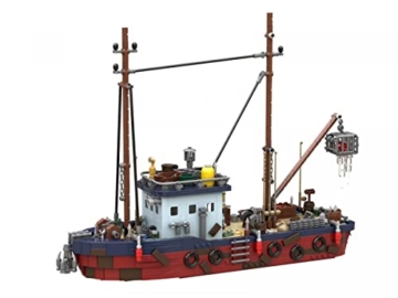 BlueBrixx Pro 104263 – Altes Fischerboot aus Klemmbausteinen
