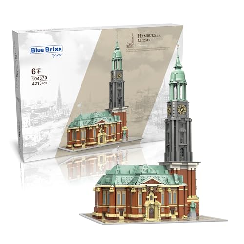 BlueBrixx Pro 104370 – Hamburger Michel aus Klemmbausteinen Box