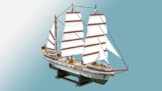 BlueBrixx Pro 104471 – Segelschulschiff Gorch Fock aus Klemmbausteinen kompatibel mit LEGO