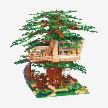 BlueBrixx Pro 105153 – Modernes Baumhaus aus Klemmbausteinen mit 4429 Bauelementen. Kompatibel mit anderen Klemmbausteinen. Lieferung in Originalverpackung. - 1