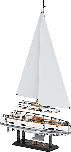 BlueBrixx Pro 105606 – Moderne Segelyacht aus Klemmbausteinen mit 1805 Bauelementen. Kompatibel mit anderen Klemmbausteinherstellern. Lieferung in Originalverpackung. - 3