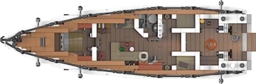 BlueBrixx Pro 105606 – Moderne Segelyacht aus Klemmbausteinen mit 1805 Bauelementen. Kompatibel mit anderen Klemmbausteinherstellern. Lieferung in Originalverpackung. - 5