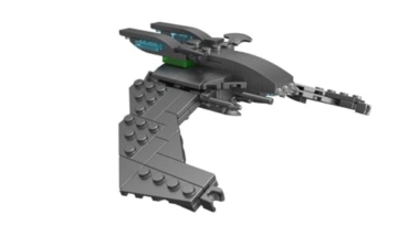 BlueBrixx Pro 105694 – Star Trek Scimitar aus Klemmbausteinen mit 218 Bauelementen - 2