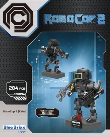 BlueBrixx Pro 106894 – Cain/Robocop 2.0 aus Klemmbausteinen mit 284 Bauelementen - 4
