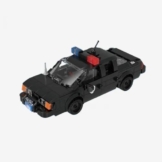 BlueBrixx Pro 106895 – Robocop OCP Police Cruiser aus Klemmbausteinen mit 376 Bauelementen - 1