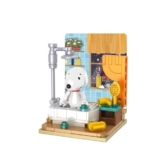 BlueBrixx Pro 107356 – Snoopy nimmt EIN Bad aus Klemmbausteinen mit 101 Bauelementen - 1
