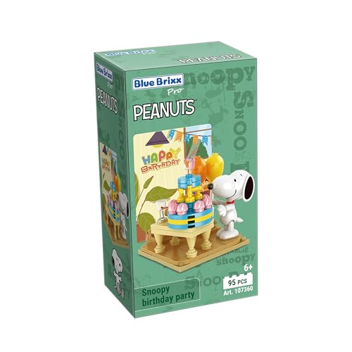 BlueBrixx Pro Snoopy-Geburtstagsparty aus Klemmbausteinen 107360 Box
