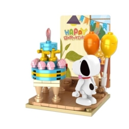 BlueBrixx Pro Snoopy-Geburtstagsparty aus Klemmbausteinen 107360