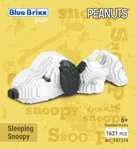 BlueBrixx Schlafender Snoopy (Diamond Blocks) Pro 107374 Set