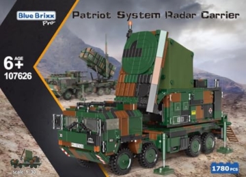 BlueBrixx Pro 107626 – Patriot System Radarwagen, Bundeswehr aus Klemmbausteinen mit 1780 Bauelementen - 2