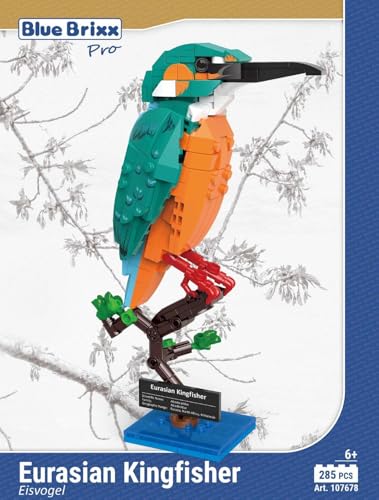 BlueBrixx Pro 107678 – Eisvogel aus Klemmbausteinen
