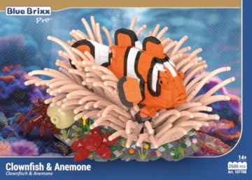 BlueBrixx Pro 107708 – Clownfisch 2600 Klemmbausteine
